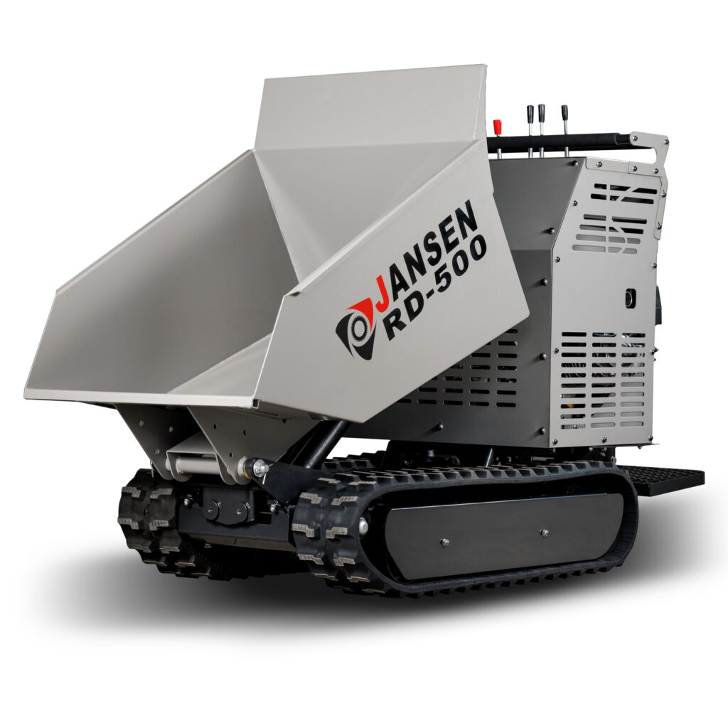 Rupsdumper RD-500 met hydrostatische aandrijving en hydraulische kiepbak