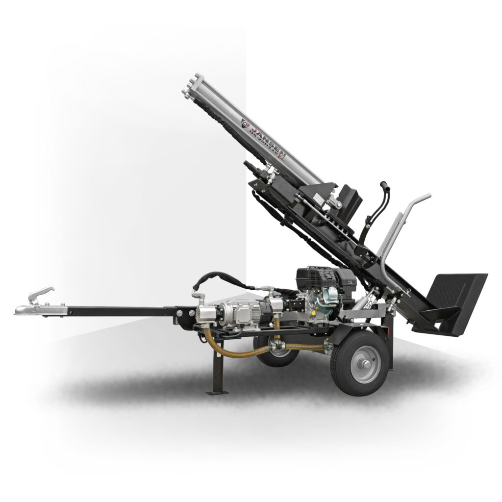 Jansen HS-20H110K-V2 houtklover met benzine- en elektromotor voor zware houtkloven