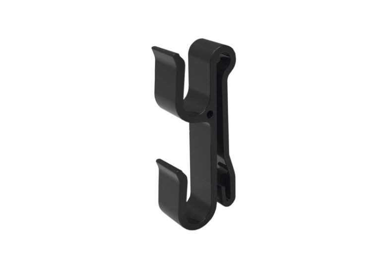 Zwarte kabelhaak voor draagharnas