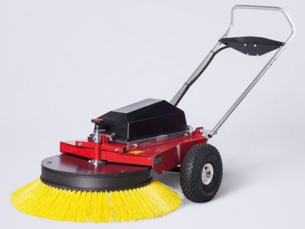 Veegmachine radiaal met batterij 12 V - 85 cm - linkse en rechtse borstel draairichting