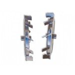 Twee ijzeren wielen voor BL106, vooraanzicht.