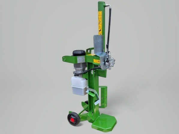 Houtklover met elektrische motor 220 V - kliefvermogen 10 ton - verticale werkstand - klieflengte 54 cm - 1 kliefsnelheid