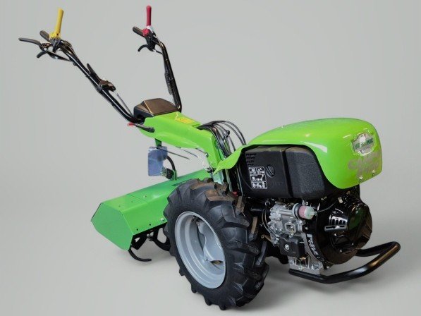 Tweewielige trekker CAMPO 543D met Kohler KD15-440 dieselmotor - elek. start - 80 cm - 4 + 3 - differentieel