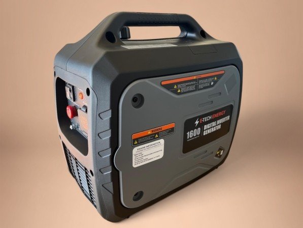 Stroomgenerator E1600 in grijstinten met handvat