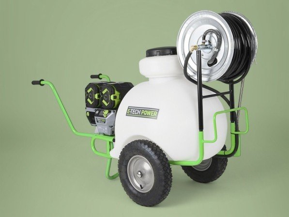 Sproeier op 2 wielen met EGO Power+ 56V accu motor - inhoud 100 liter - pomp 25 l/min - 25 bar