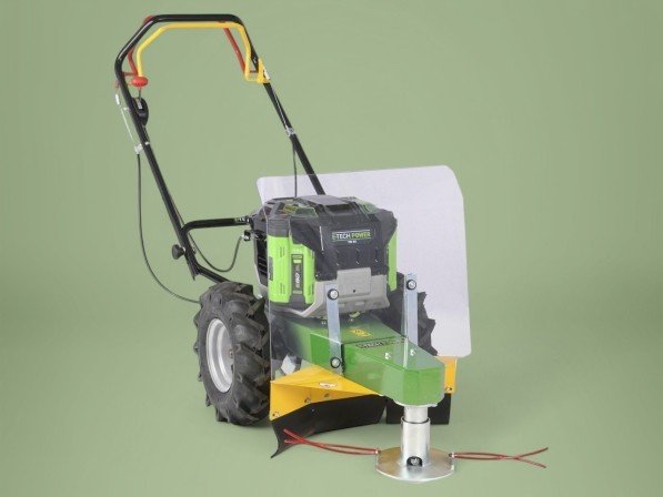 Trimmer-maaier met EGO Power+ 56V accu motor in groen en zwart