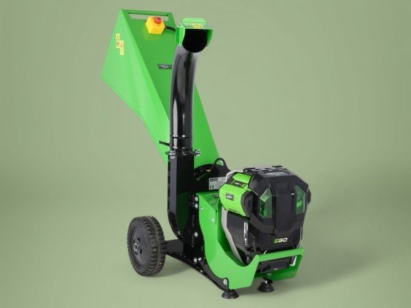 Hakselaar met EGO Power+ 56V accu motor - takken tot max. ø 5 cm - hoge afvoerbuis