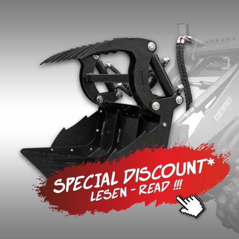 Grijpbak voor compacte lader Jansen KL-200 met speciale korting