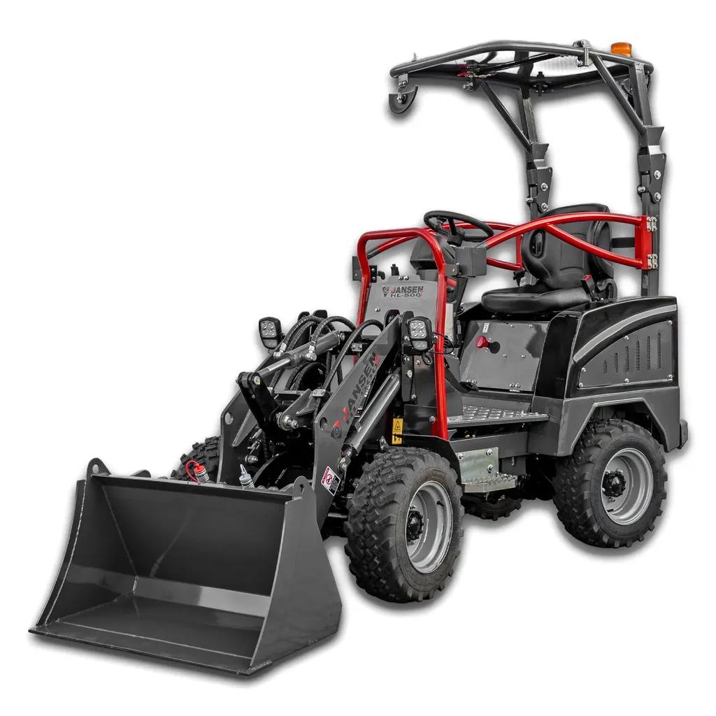 Jansen HL-500E Mini Shovel, Elektrische Aandrijving leverbaar begin augustus