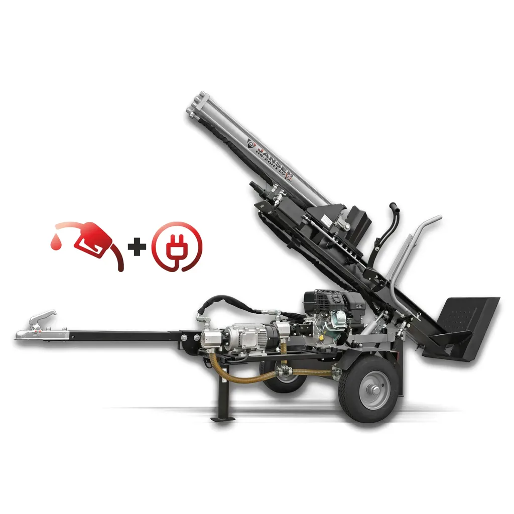 Jansen Houtklover HS-20H110K-V2, KOMBI, 20 t, 110 cm, benzine en elektro