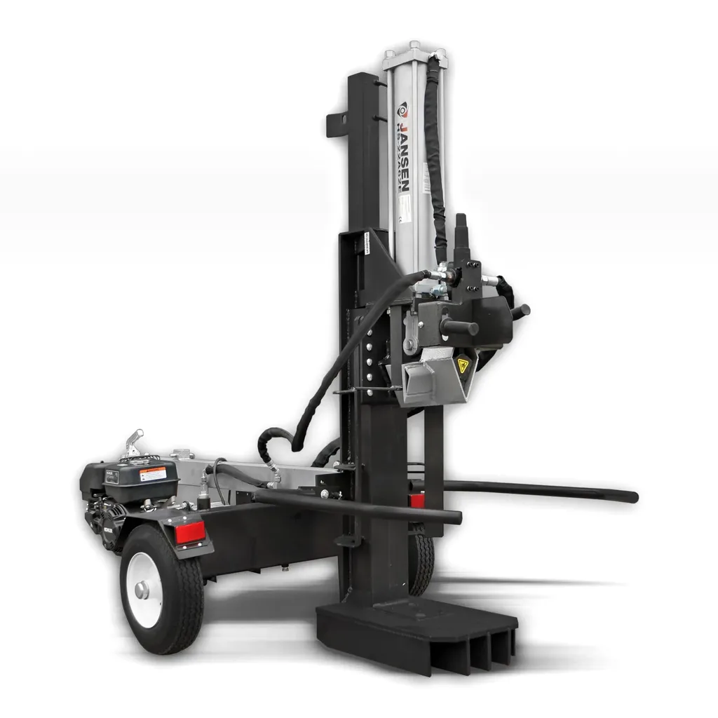 Jansen Houtklover HS-22A62K, benzine+elektro, 22 t, 62 cm, staand+liggend