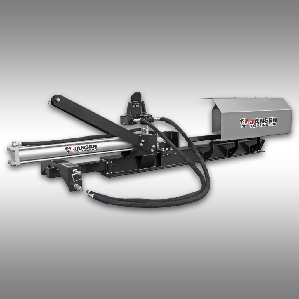 Jansen Houtklover TS-14L105, liggend voor tractor, hydraulisch, 14 ton