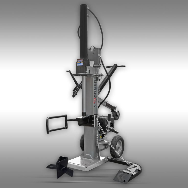 Houtklover Jansen TS-22B, 22 t met stamlift, benzinemotor 10 PK, Kloofmachine