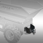 K50 kogelkop-aansluiting Jansen MSK-500pro gemonteerd op een elektrische motorkruiwagen