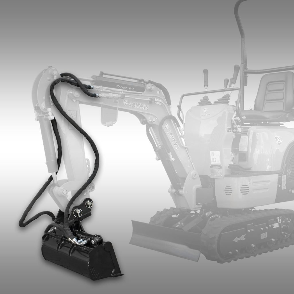 Jansen Kantelbak voor Minigraver MB-800, hydraulisch