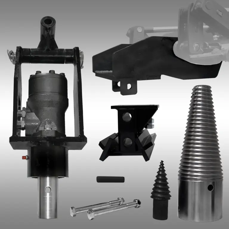 Kegelspalter-set Jansen KL-200, splijtkegel, compactlader, houtklover