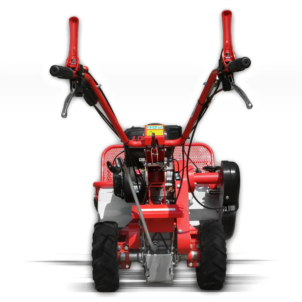 Jansen HSM-60 van achteren gezien, met de stuurboom en de bediening