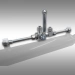 Nabouw-set voor AGF-modellen, kogelkraan, hendelkraan voor zweefstand gemonteerd op een hydraulische cilinder