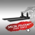 Palletvork voor compacte lader Jansen KL-200 in actie met speciale korting