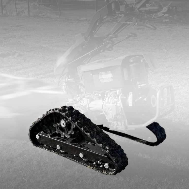 Raupenfahrwerk für Jansen MGT-600 Einachser auf Gras