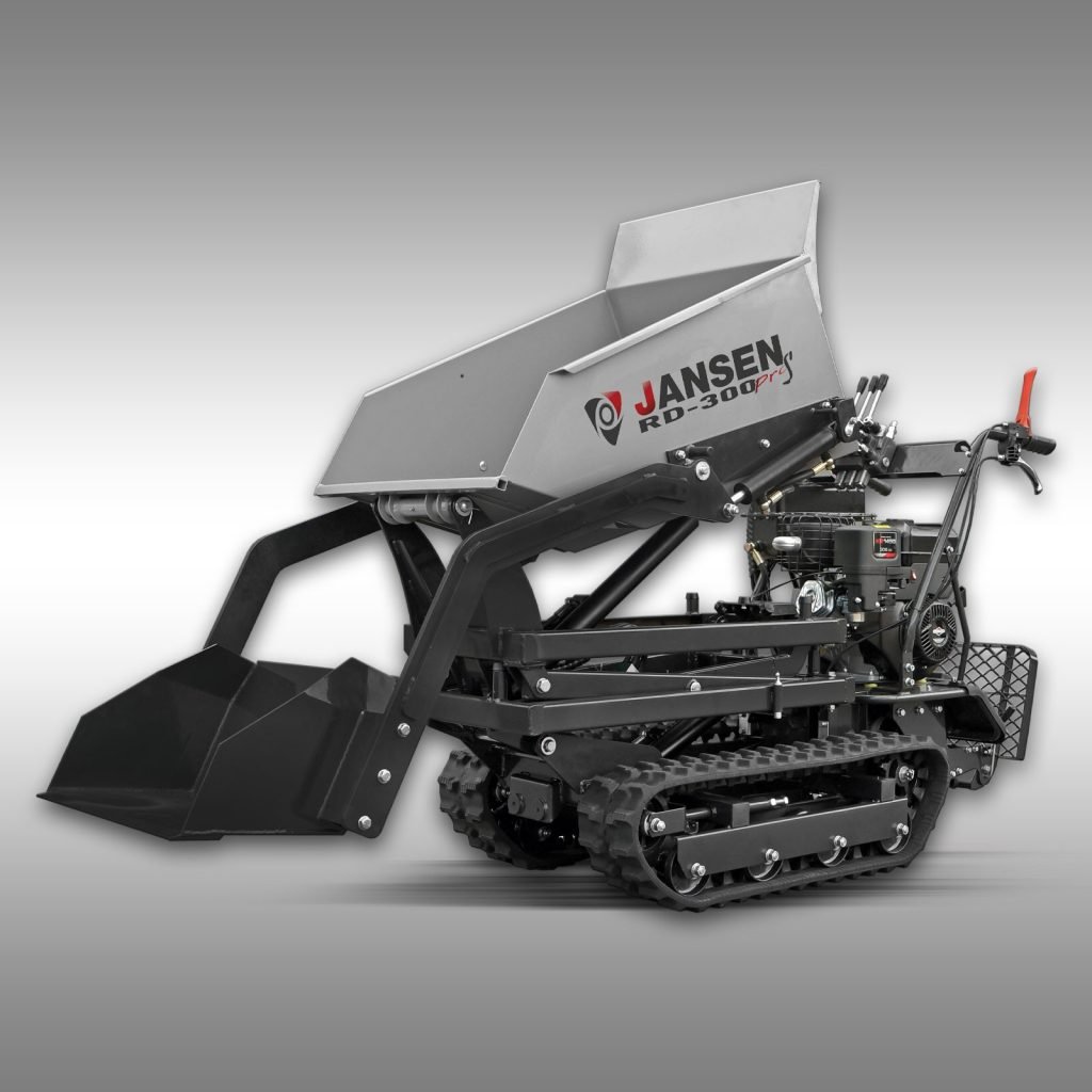 Jansen Rupsdumper RD-300proS, hydraulische kiepbak, hoogkipsysteem, zelflaadfunctie