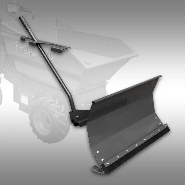 Sneeuwblad voor Jansen MSK-500pro motorkruiwagen in gebruik