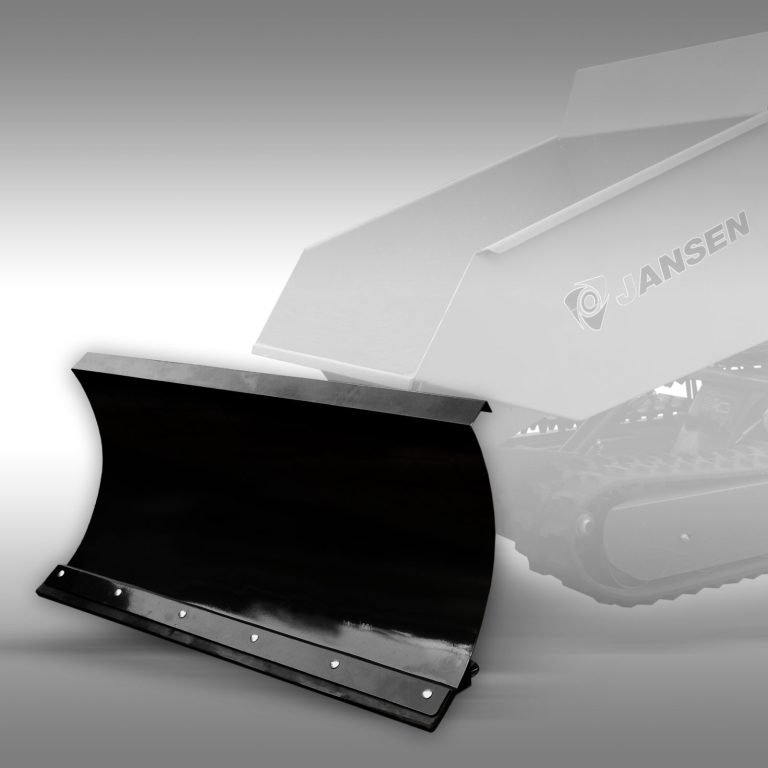 Sneeuwschuiver voor Jansen RD-serie rupsdumpers in zwart