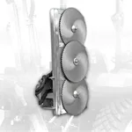 Jansen Snoeizaag AS-400K, 900 mm breedte, 3 bladen