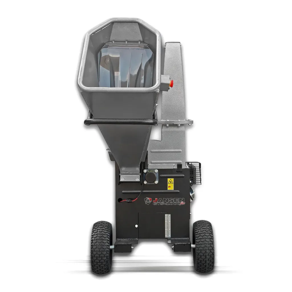 De invoertrechter van de Jansen GTS-1000pro van voren gezien
