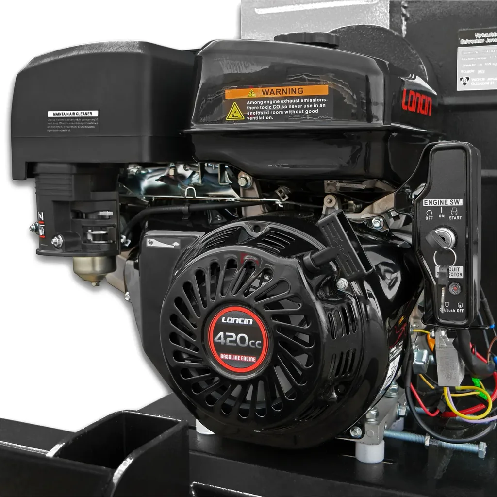 De Loncin-motor van 420 cc op de Jansen GTS-1000pro