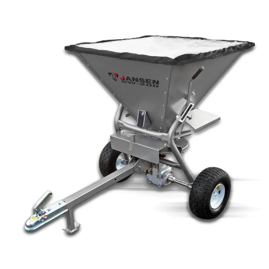 Jansen Strooiwagen SW-200, 200L, aanhangerkoppeling