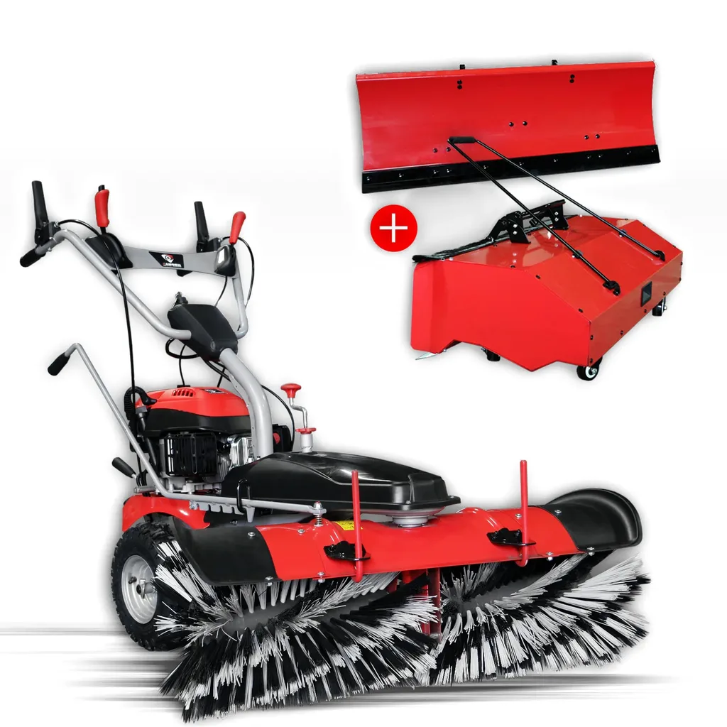 Jansen Veegmachine MKB-500 E, met sneeuwschild, opvangbak en elektrostarter