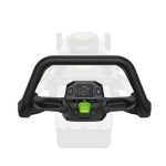 Close-up van de handgreep van de 47 cm duwgrasmaaier