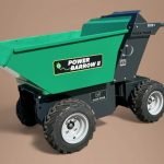 POWER BARROW 4WD II elektrische dumper in groene en zwarte kleuren