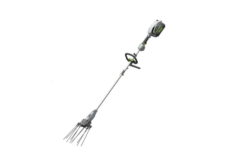 Elektrische kam voor olijven met accu en lange steel