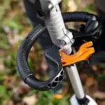 Detail van de handgreep van de KMA 120 R CombiMotor