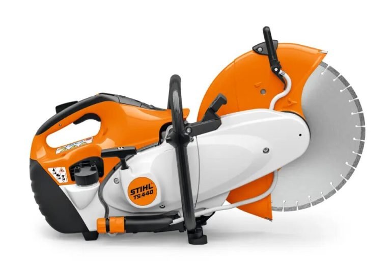 Stihl TS 440 doorslijper, zijaanzicht