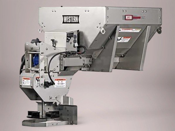 Zoutstrooier MARAUDER 035 - 12 Volt - tankinhoud 270 liter - strooibreedte tot 9,2 m - roestvrijstaal - gedragen model