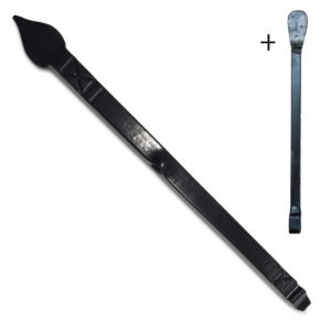 Muuranker Zwart Gecoat 20x420mm Traditioneel