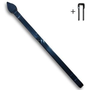 Muuranker 25x580mm Sier