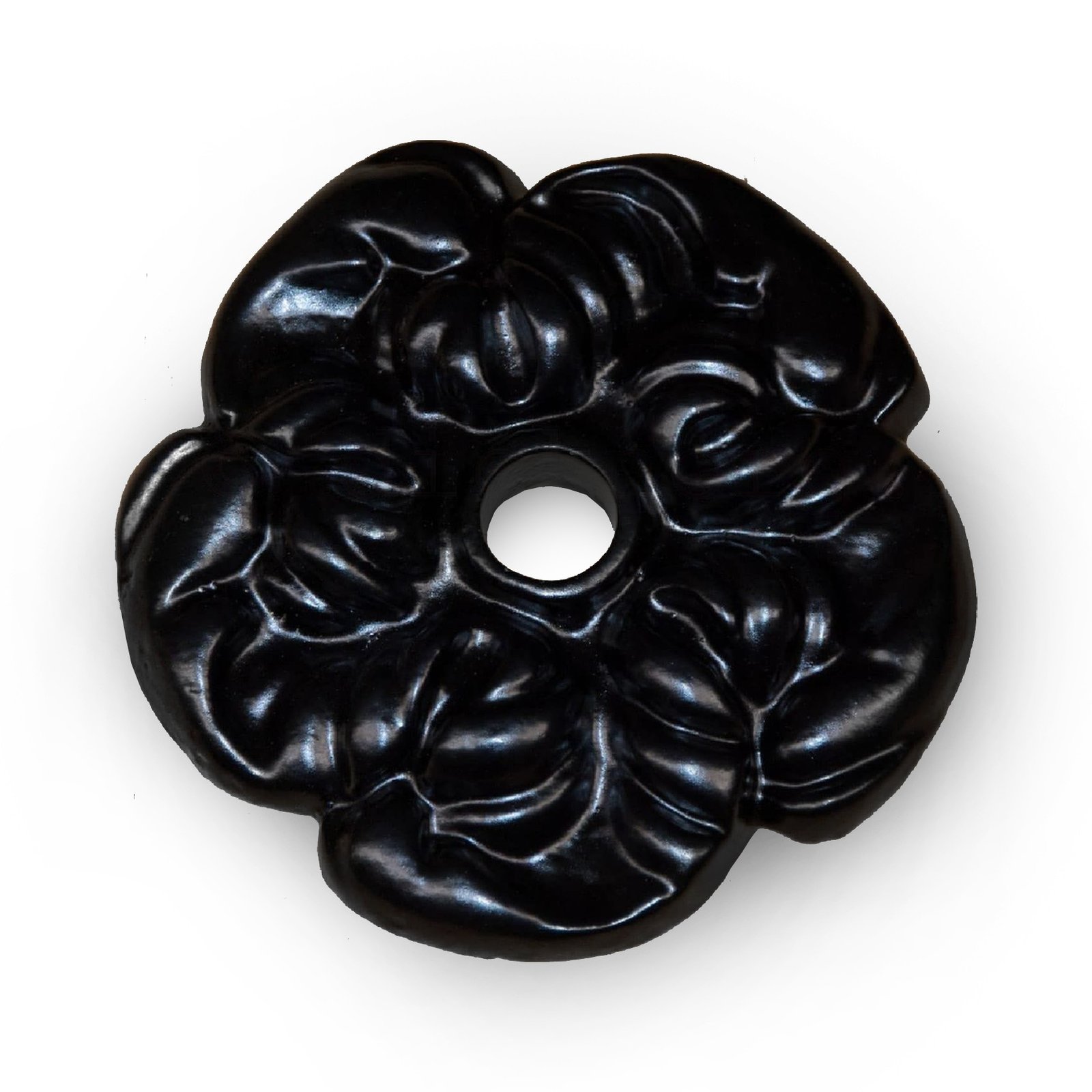 Gestraald en Zwart Gepoedercoat Bloemvormig Metalen Product