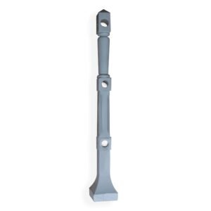 Gietijzeren Baluster,  blank gestraald