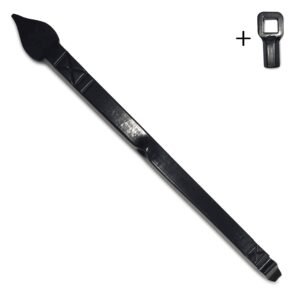 Muuranker Zwart Gecoat 20x420mm Functioneel