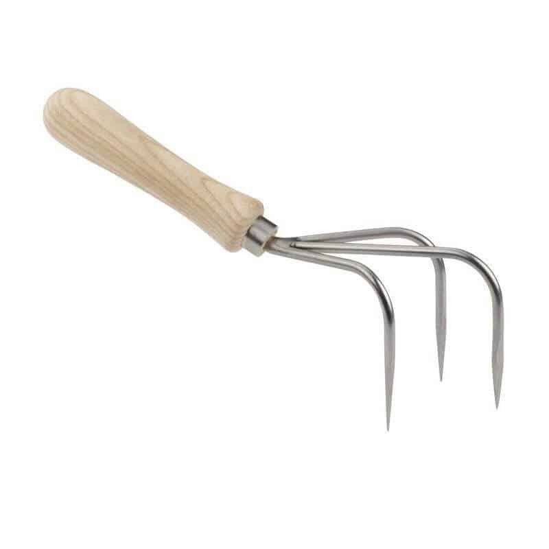 SNEEBOER & Zn 3-Tands Handcultivator met Essenhouten Heft