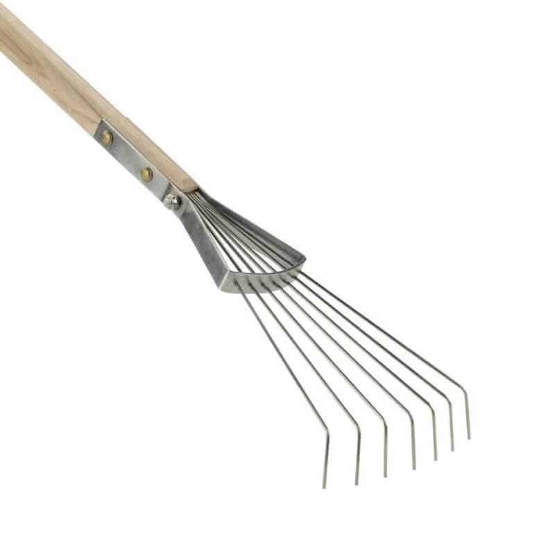 SNEEBOER & Zn Bladhark met Essenhouten Steel, 15 cm Kopbreedte