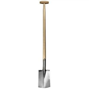 SNEEBOER & Zn Handgesmede Borderspade met Essenhout Steel