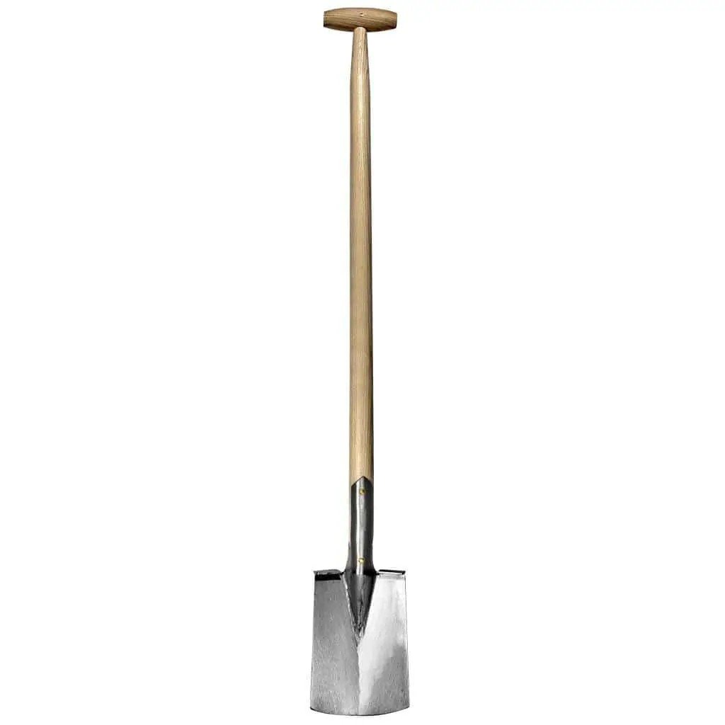 SNEEBOER & Zn Handgesmede Borderspade met Essenhout Steel