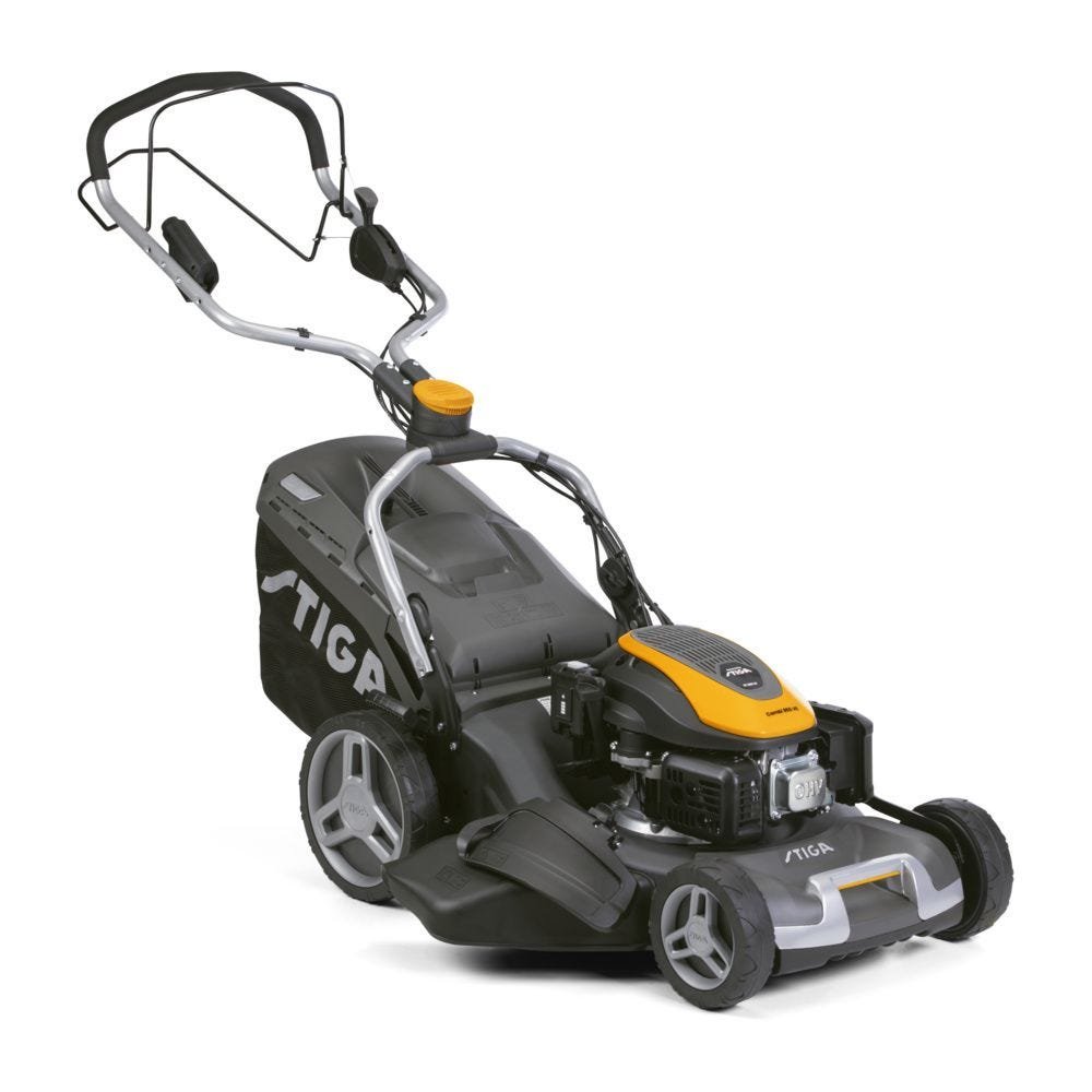 STIGA Combi 955 VE benzine grasmaaier met opvangbak.