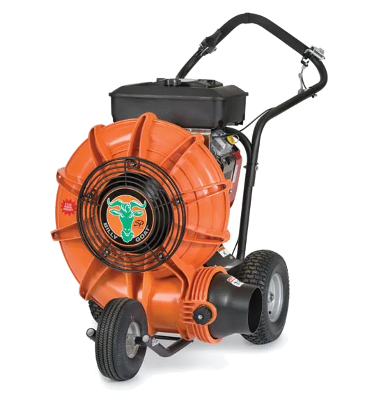 Doorzichtige weergave van de Billy Goat F1802SPV met motor
