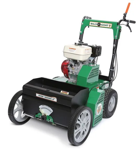 Billy Goat OS901SPH doorzaaimachine met Honda-motor, van opzij